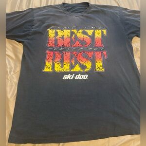 Vintage Ski-Doo “Ride the Best, Forget the Rest” Snow Ski Surf T-Shirt Size XXL